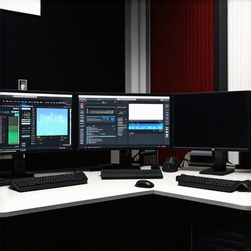 Professional video editing workstation demonstrating proxy editing interface