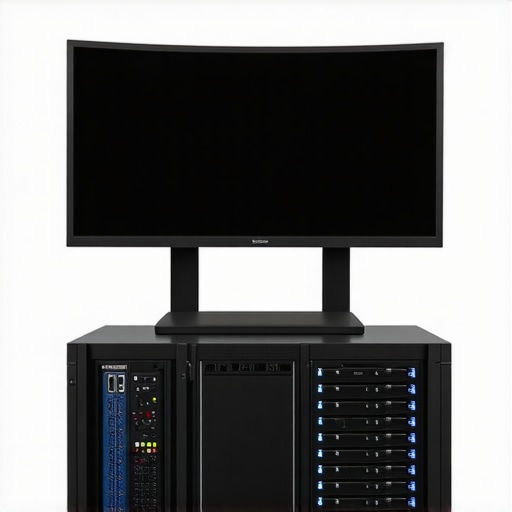 A professional 4K video editing workstation featuring multiple GPUs and NVMe storage drives.