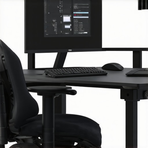 Futuristic video editing workstation featuring AI accelerators, high-speed storage, and high-resolution monitors