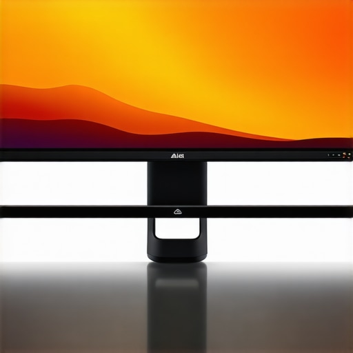 Advanced 4K monitor showcasing quantum dot and microLED display technologies in a professional editing environment