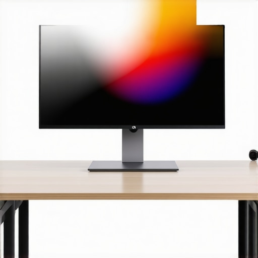 AI calibration software analyzing a 4K monitor with color profiles