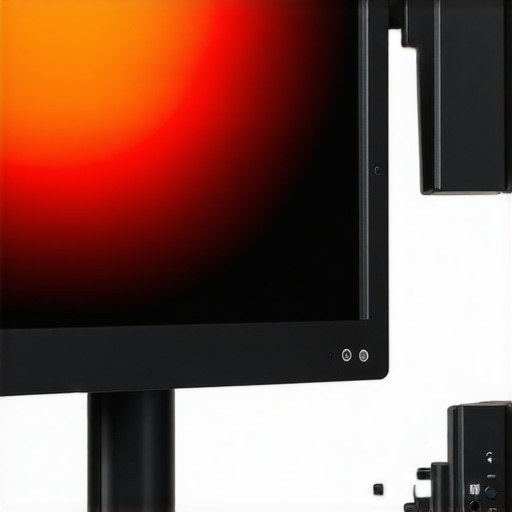 Close-up of a color-accurate professional monitor displaying editing interface