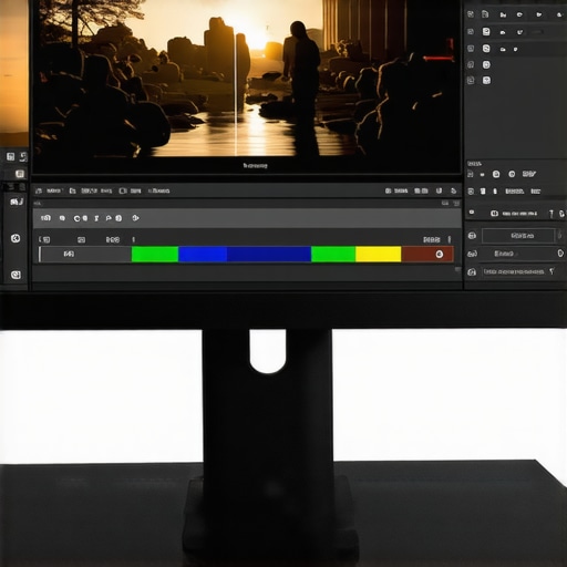 Professional 4K monitor showcasing HDR and color calibration features.