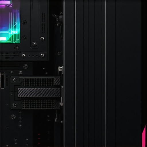 A powerful, modern PC setup with RGB lighting, multiple SSDs, and water cooling for 4K video editing