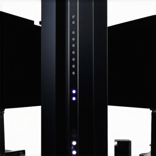 Futuristic professional editing workstation with high-performance components