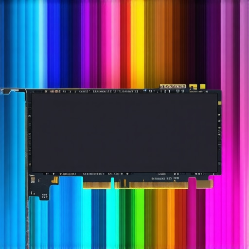 High-performance GPU used in professional 4K video editing setups