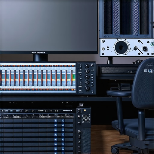 High-end 4K video editing workstation with advanced GPU, CPU, storage, and color grading monitor