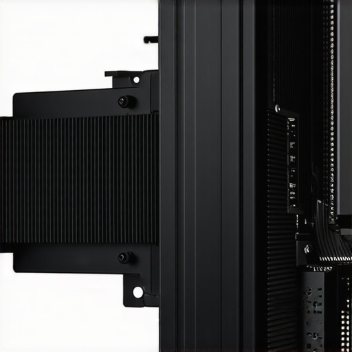 Close-up of a high-performance GPU cooling setup with advanced airflow