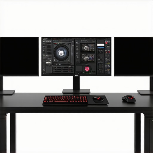 A high-end editing workstation featuring multiple monitors, NVMe SSD storage, and a high-performance GPU, optimized for 4K proxy workflows.
