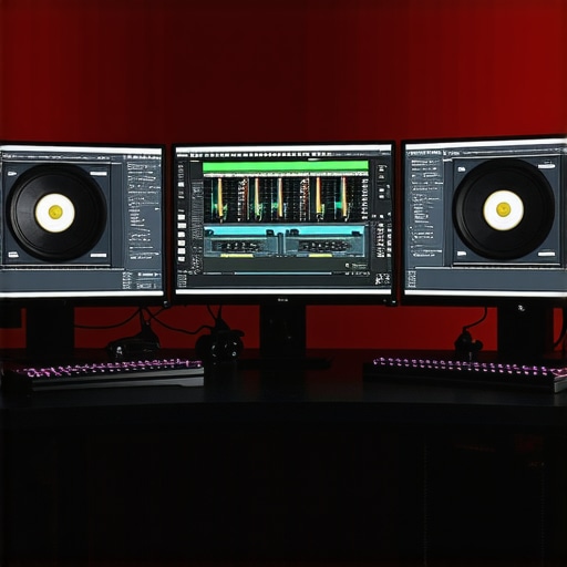 A professional video editing station featuring advanced hardware components for 4K workflows.
