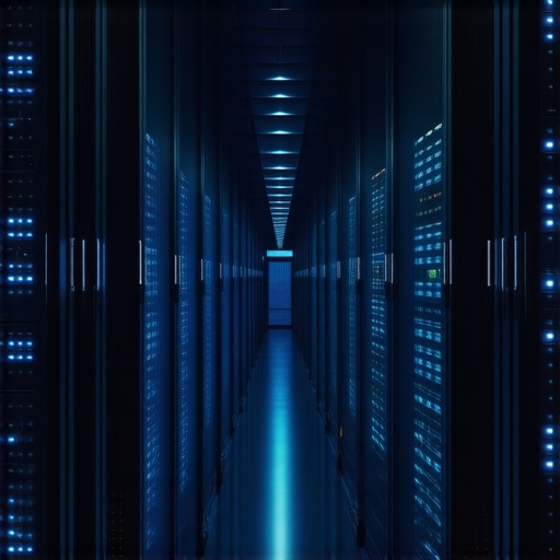 Illustration of cutting-edge hardware components like quantum processors and high-performance memory systems for video editing.