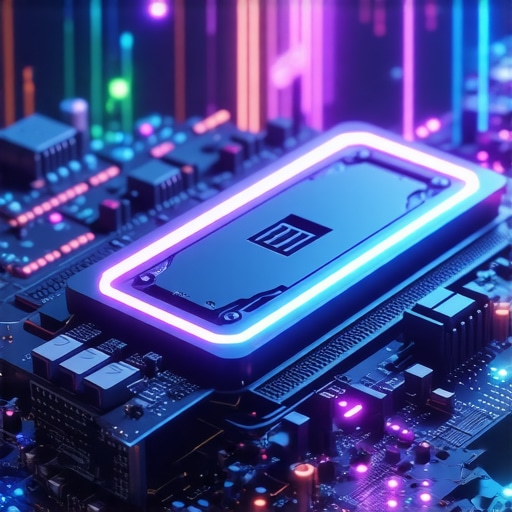 Futuristic depiction of advanced GPU architecture integrated with AI cores, emphasizing cutting-edge technology.