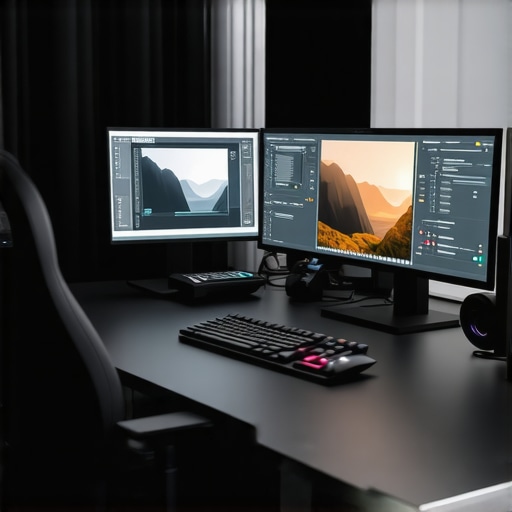 Futuristic studio with nanocell and MicroLED displays for precise color grading