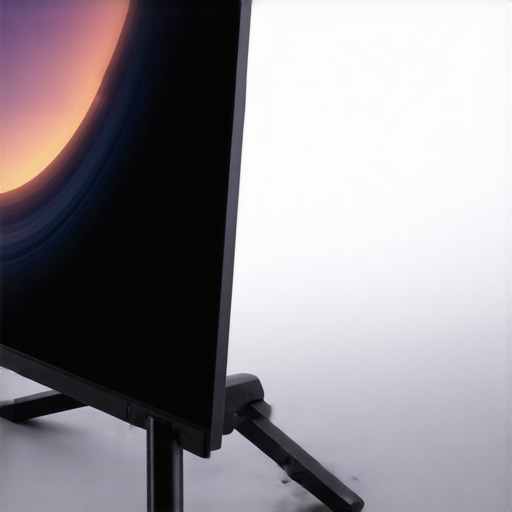 A professional 8K HDR monitor with advanced calibration features, showcasing vibrant colors and high luminance