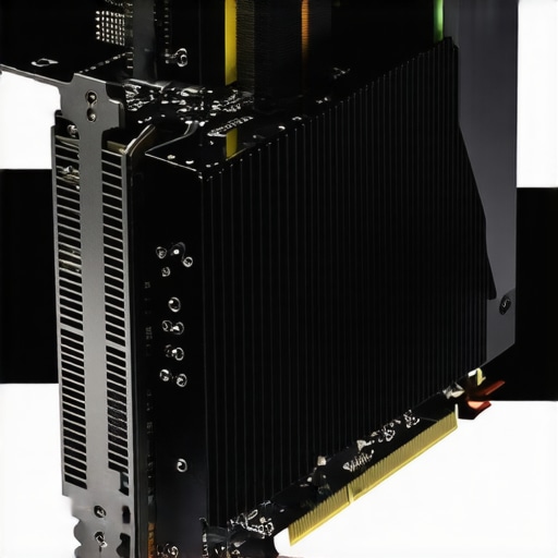 A high-performance GPU installed in a professional editing workstation with cooling solutions.