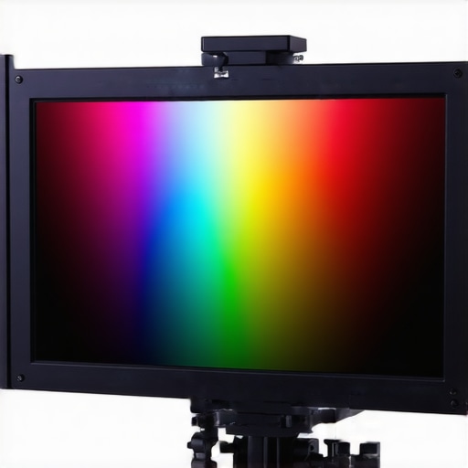 Professional monitor demonstrating accurate color calibration for video editing