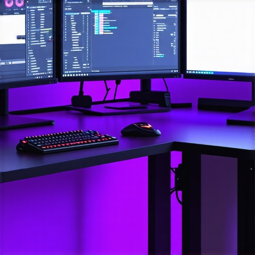 A modern professional editing workspace equipped for 8K and 12K video projects, featuring calibrated monitors and advanced hardware.
