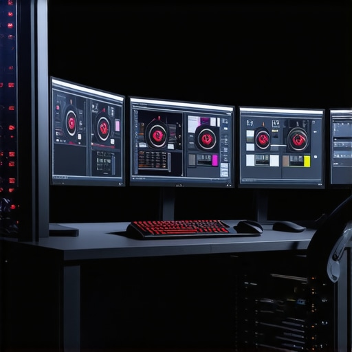 Multi-monitor color grading station with high-performance GPU and storage