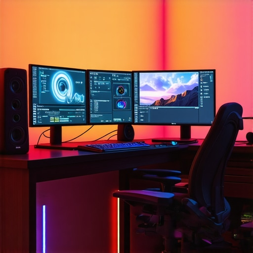 A cutting-edge editing workstation equipped with multiple GPUs and NVMe SSDs handling 12K footage