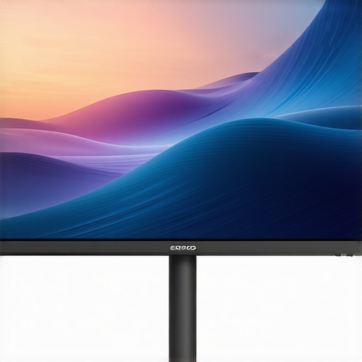 Detailed image of a professional color grading monitor showcasing vibrant HDR colors