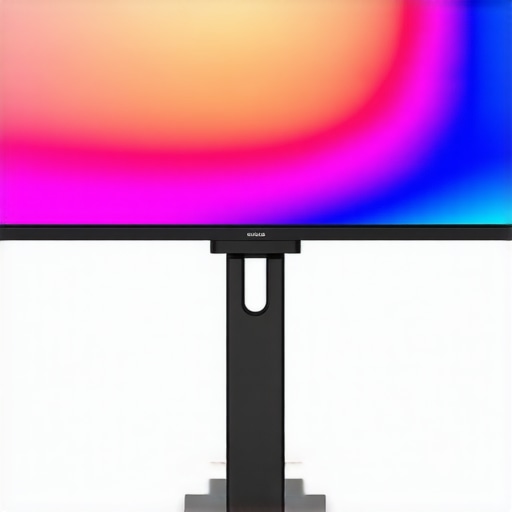 Close-up of a professional color grading monitor with nano-LED display showing vibrant HDR content