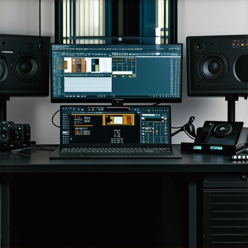 A professional video editing workspace showcasing proxy management tools and high-end hardware