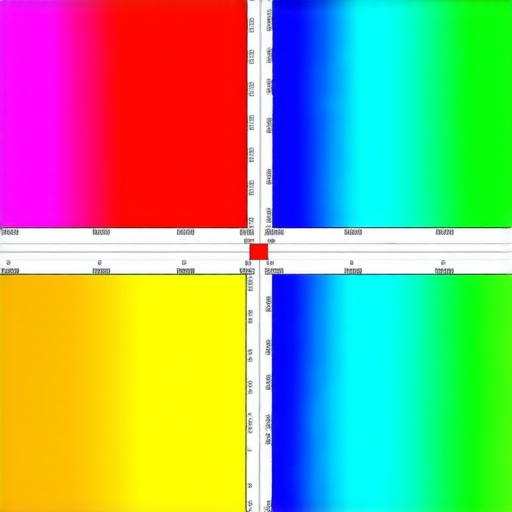 Professional spectral analysis being conducted on a high-end HDR monitor during calibration.